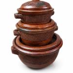 3 set of clay pot
